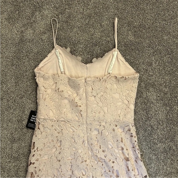 Express Women's Pink Floral Lace Midi Dress Sleeveless Size M - Medium - NWT$118 - Picture 8 of 16